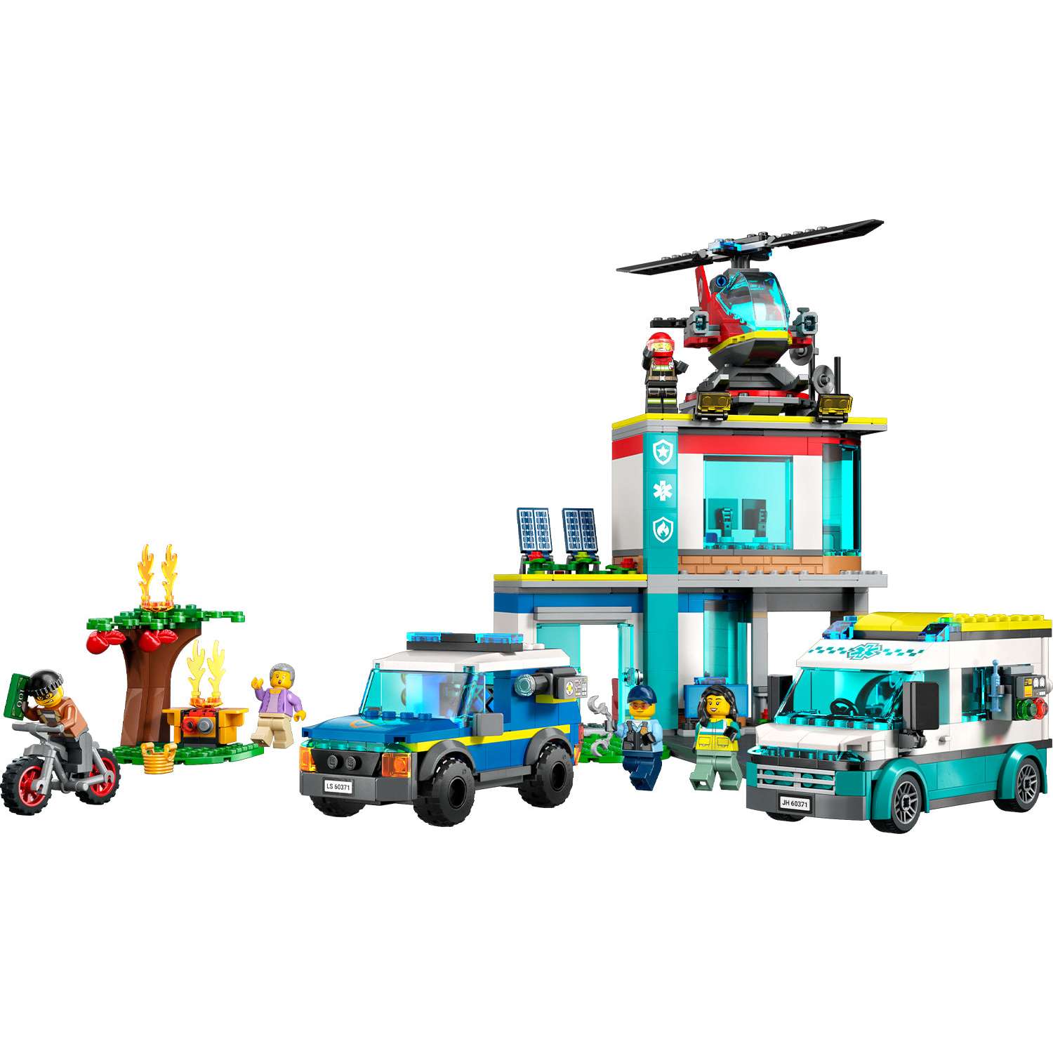 Конструктор LEGO City Fire «Штаб спасательных транспортных средств» 706 деталей 60371 - фото 2