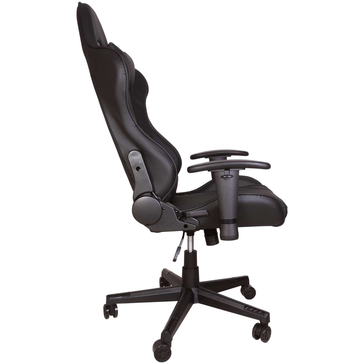Компьютерное кресло игровое GRAMBER черный экокожа - фото 3