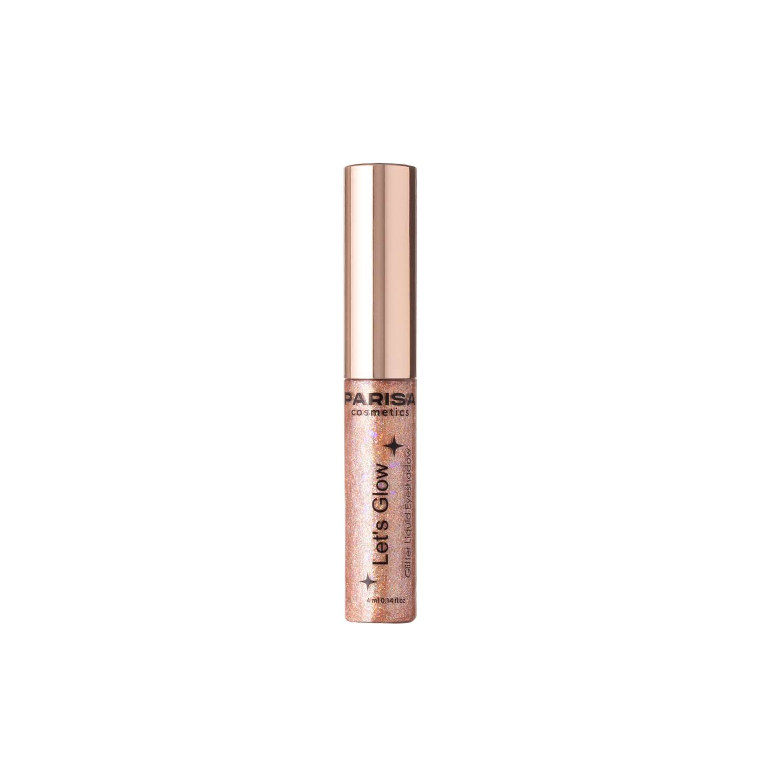 Тени жидкие для век с глиттером Parisa Cosmetics Lets Glow тон 05 bronze EL-101 - фото 2