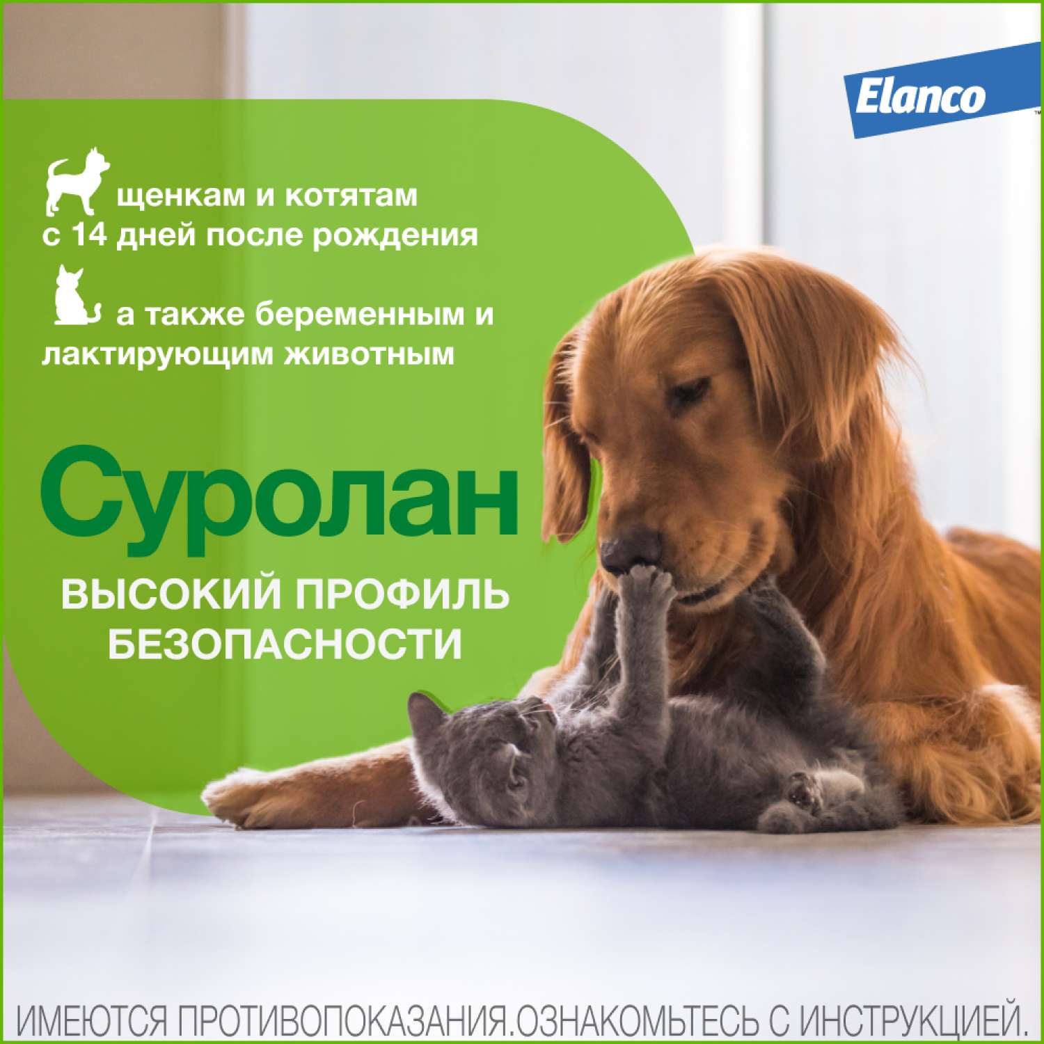 Препарат антигрибковый/антимикробный для собак и кошек Elanco Суролан 15мл - фото 4