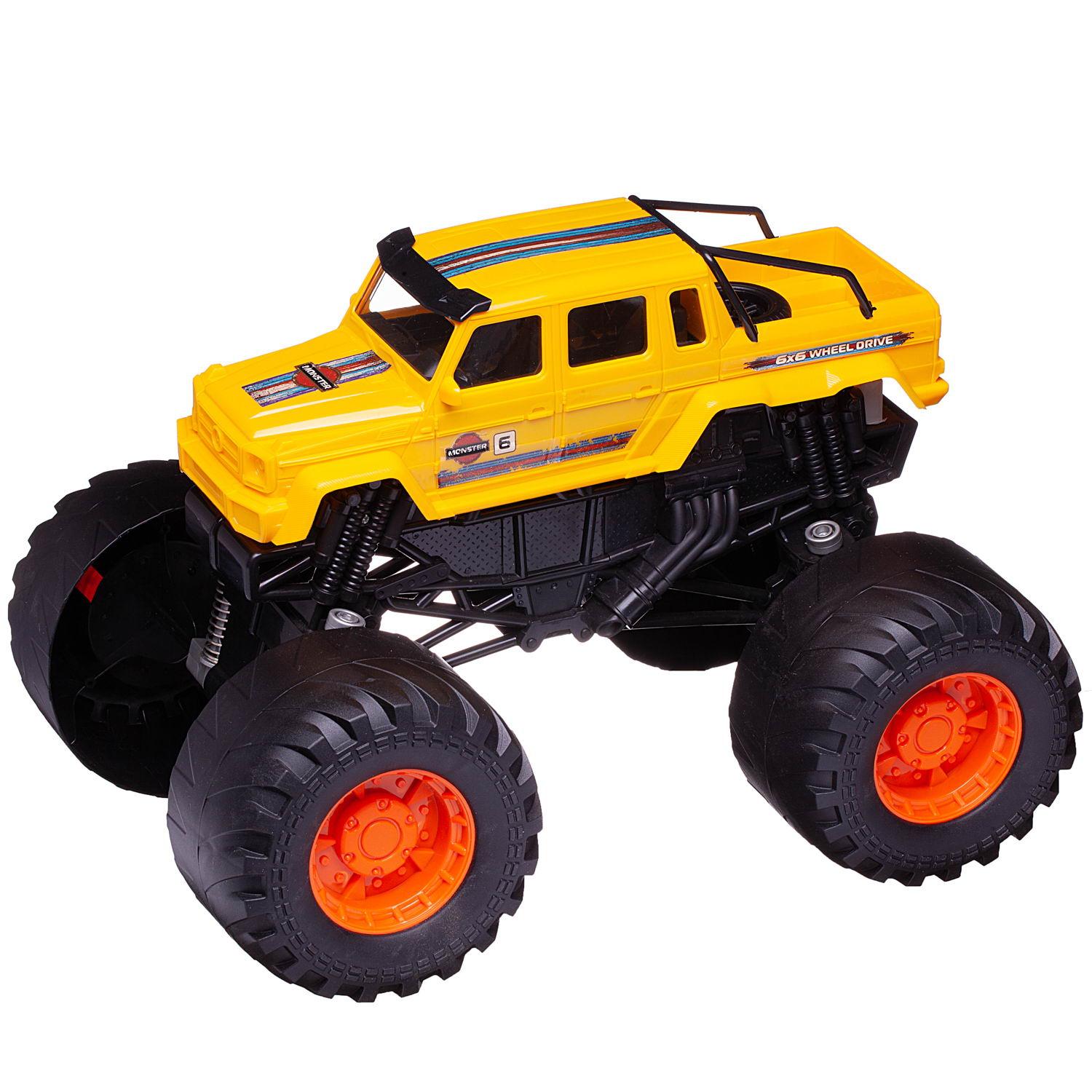 Внедорожник Junfa Jeep 1:10 без механизмов желтый WE-11927 - фото 4