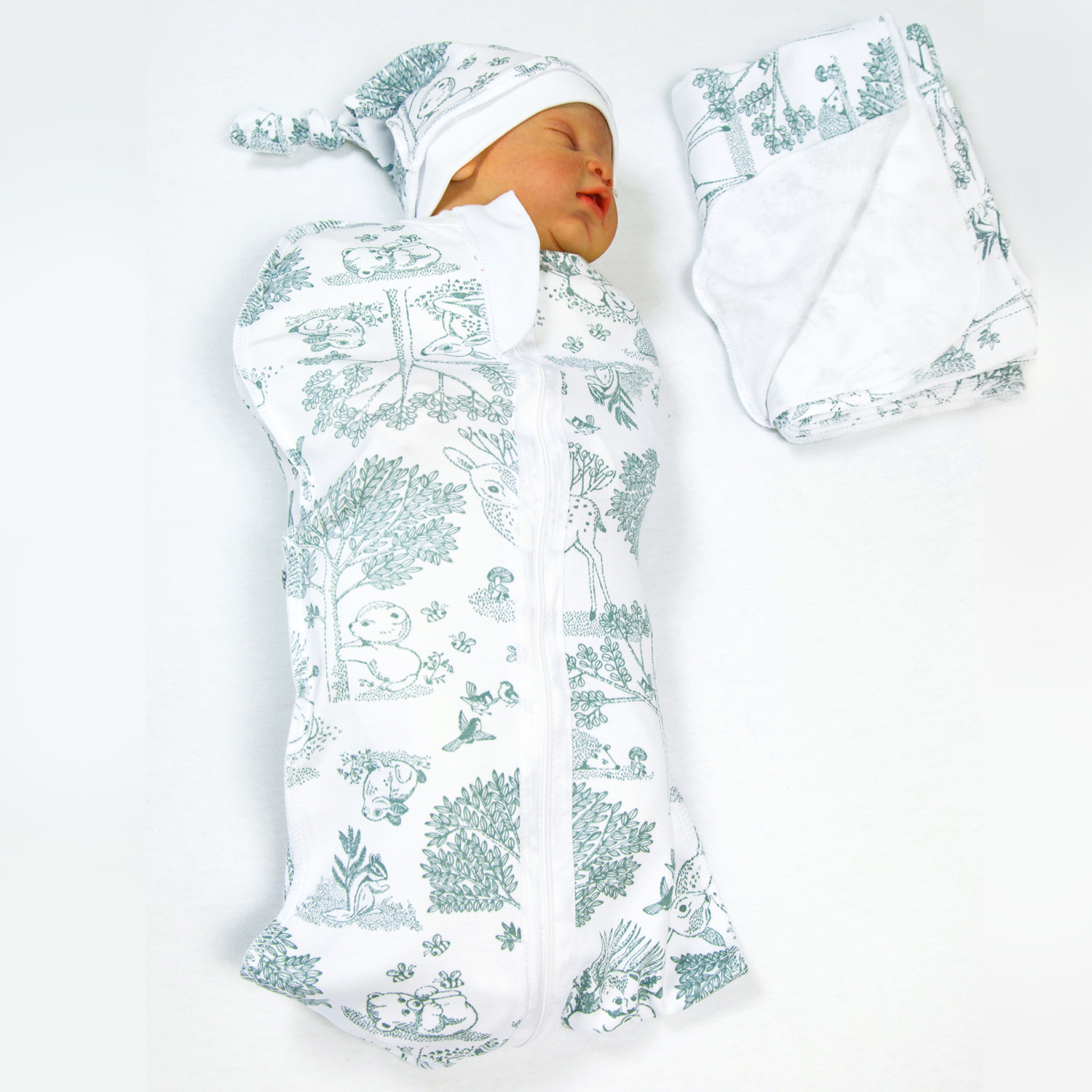 Пеленка-кокон Amarobaby Soft Hugs Лесная сказка AMARO-5701SH1-LS - фото 2