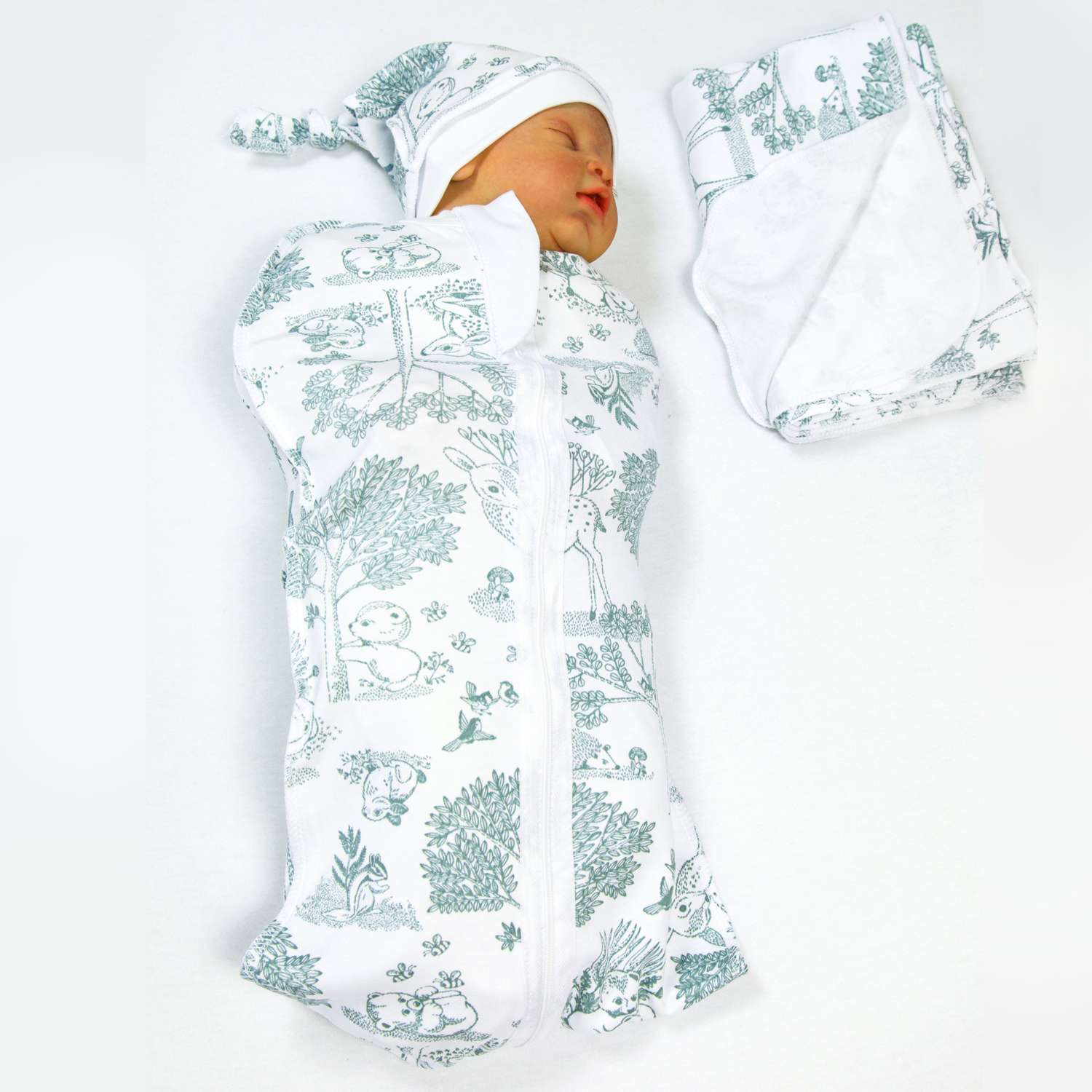 Пеленка-кокон Amarobaby Soft Hugs Лесная сказка AMARO-5701SH1-LS - фото 2