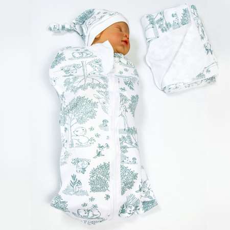 Пеленка-кокон Amarobaby Soft Hugs Лесная сказка AMARO-5701SH1-LS