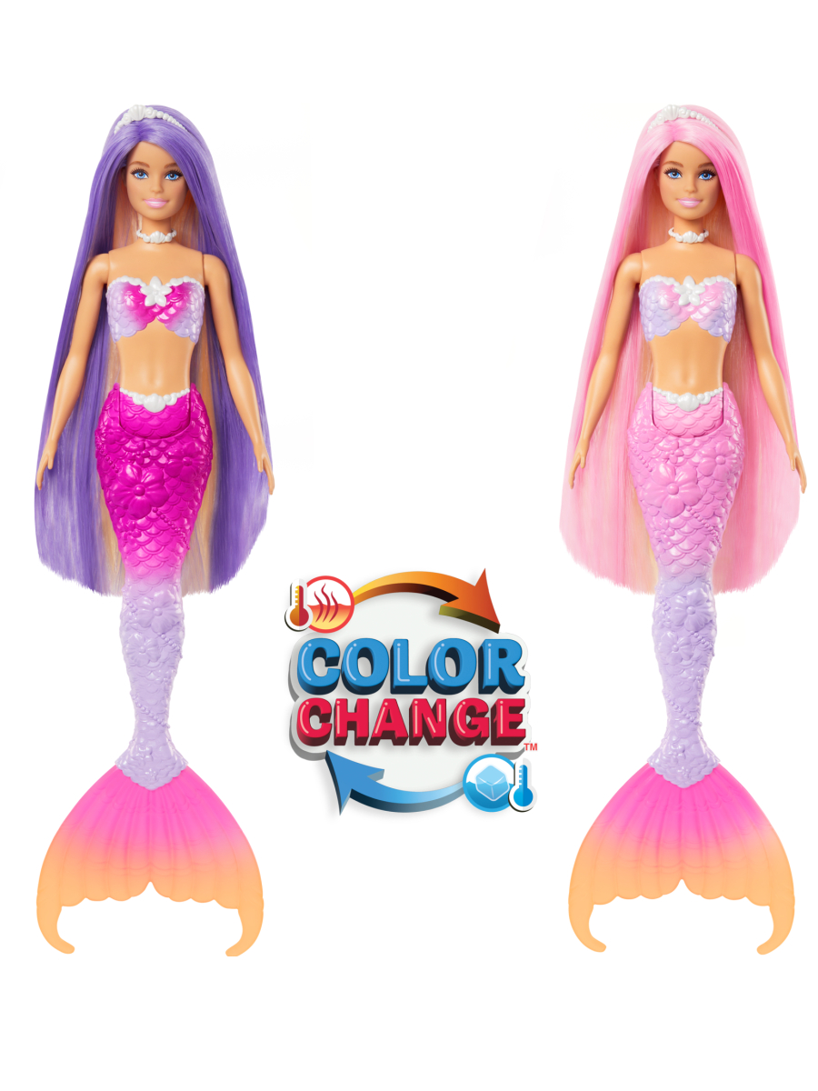 Игровой набор с куклой Barbie Русалка Malibu HRP97 - фото 4