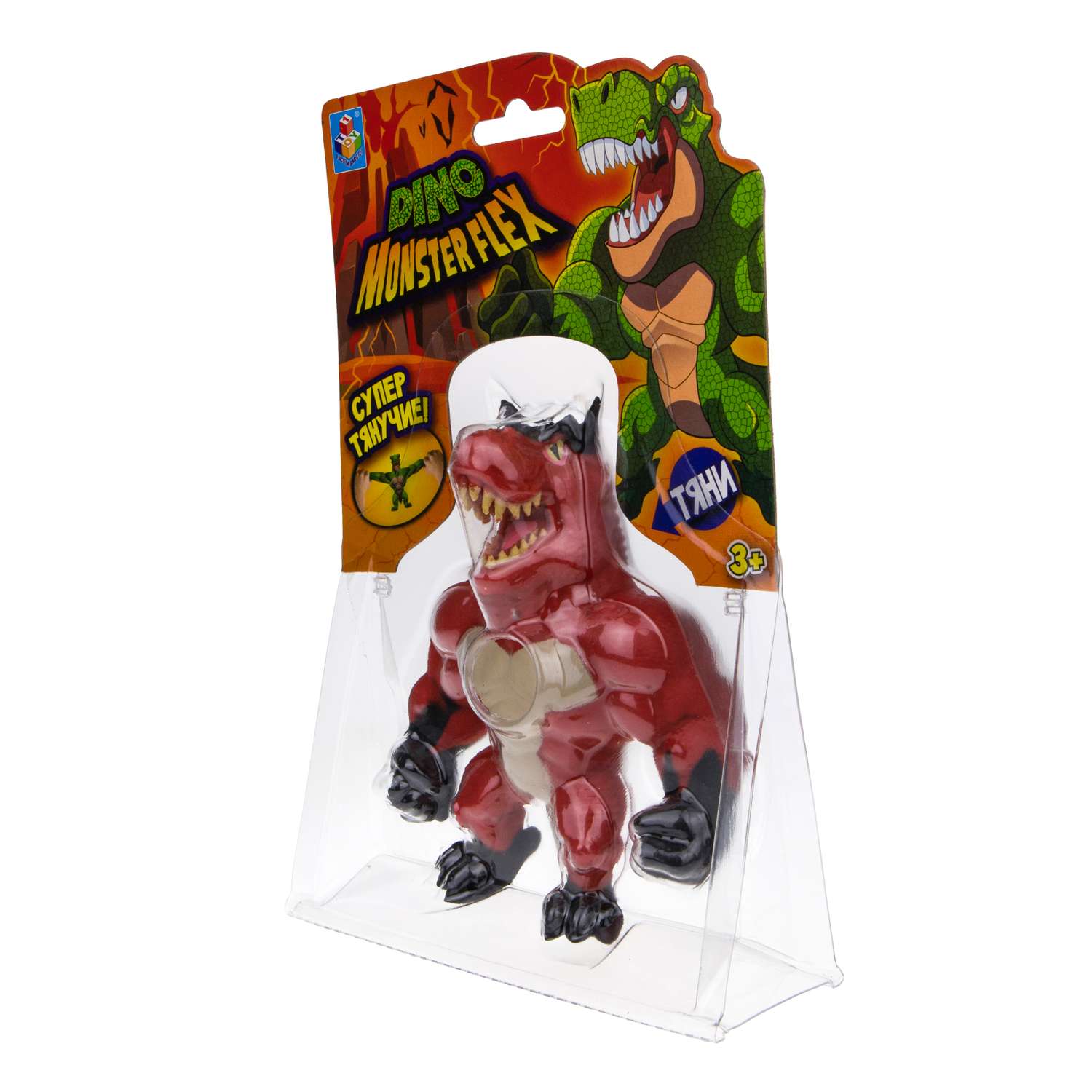 Игрушка-тягун 1Toy Monster Flex Dino Тауро Т22691-1 - фото 5