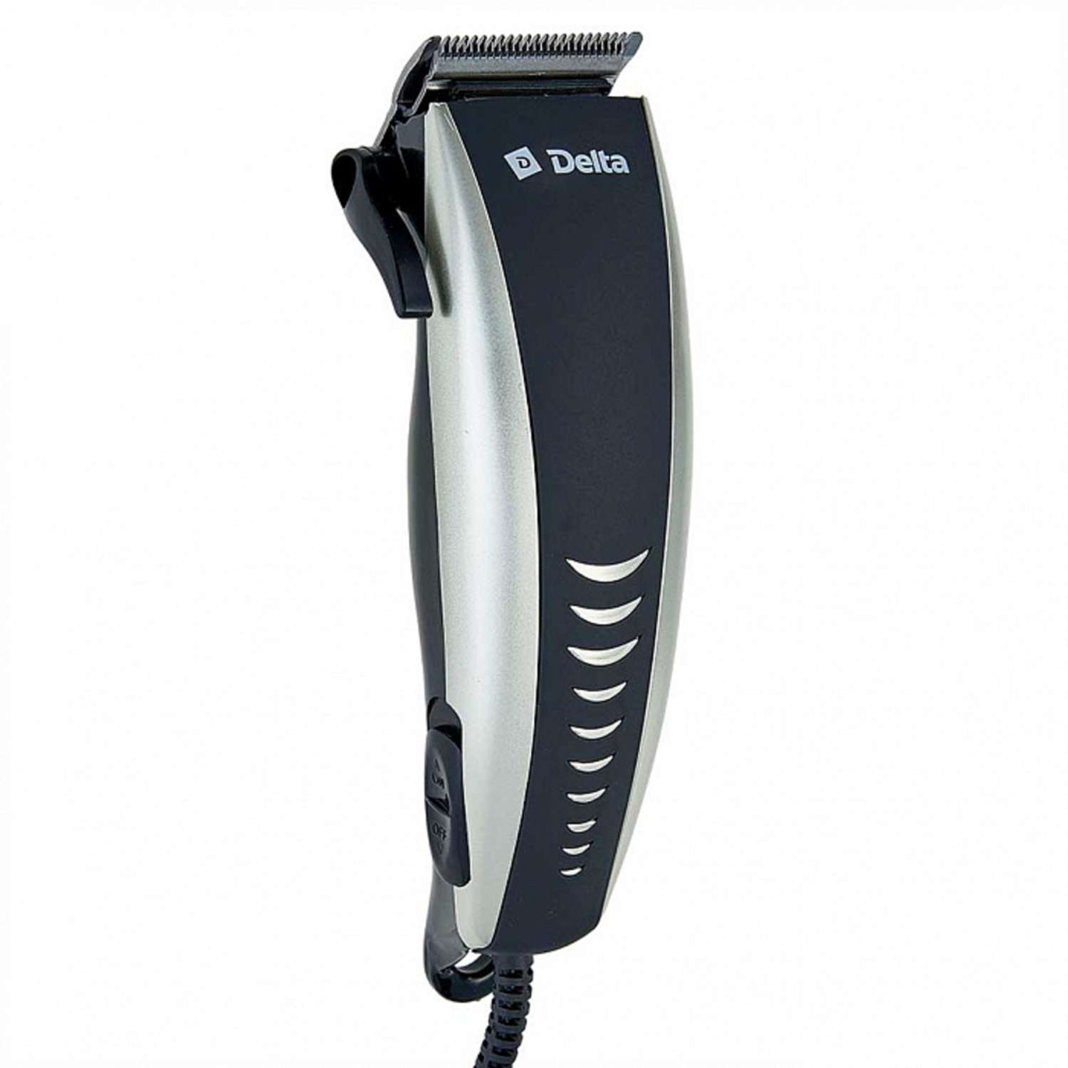 Машинка для стрижки волос Delta DL-4051 серебристый10Вт 4 съемных гребня - фото 1