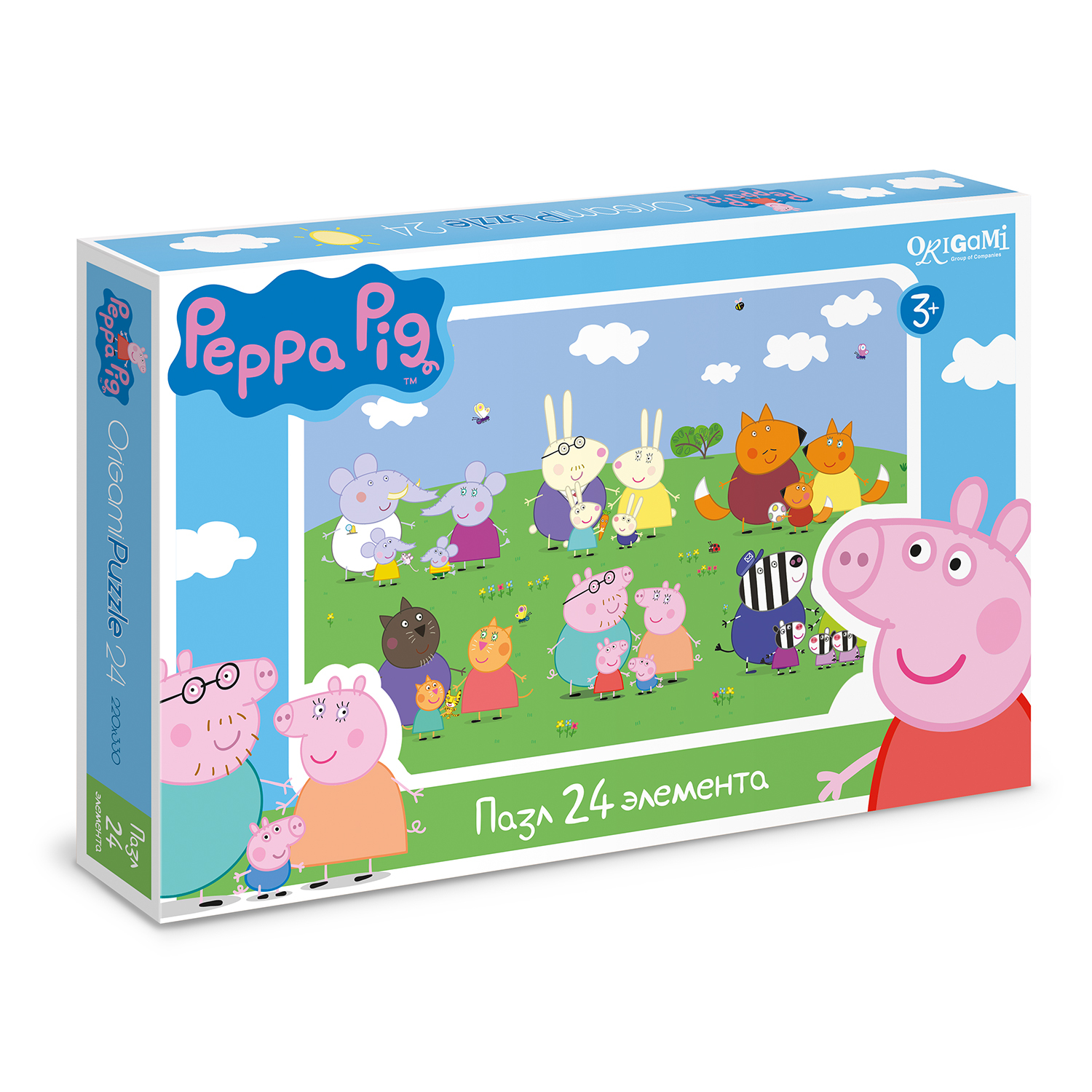 Пазлы ORIGAMI Peppa Pig 24 эл. в ассортименте - фото 4