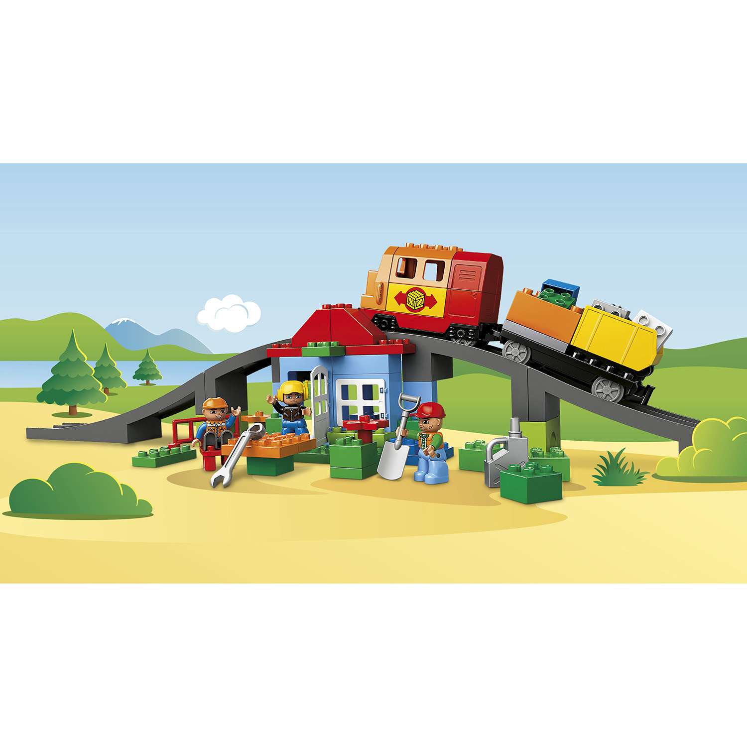 Конструктор LEGO DUPLO Town Большой поезд (10508) - фото 4