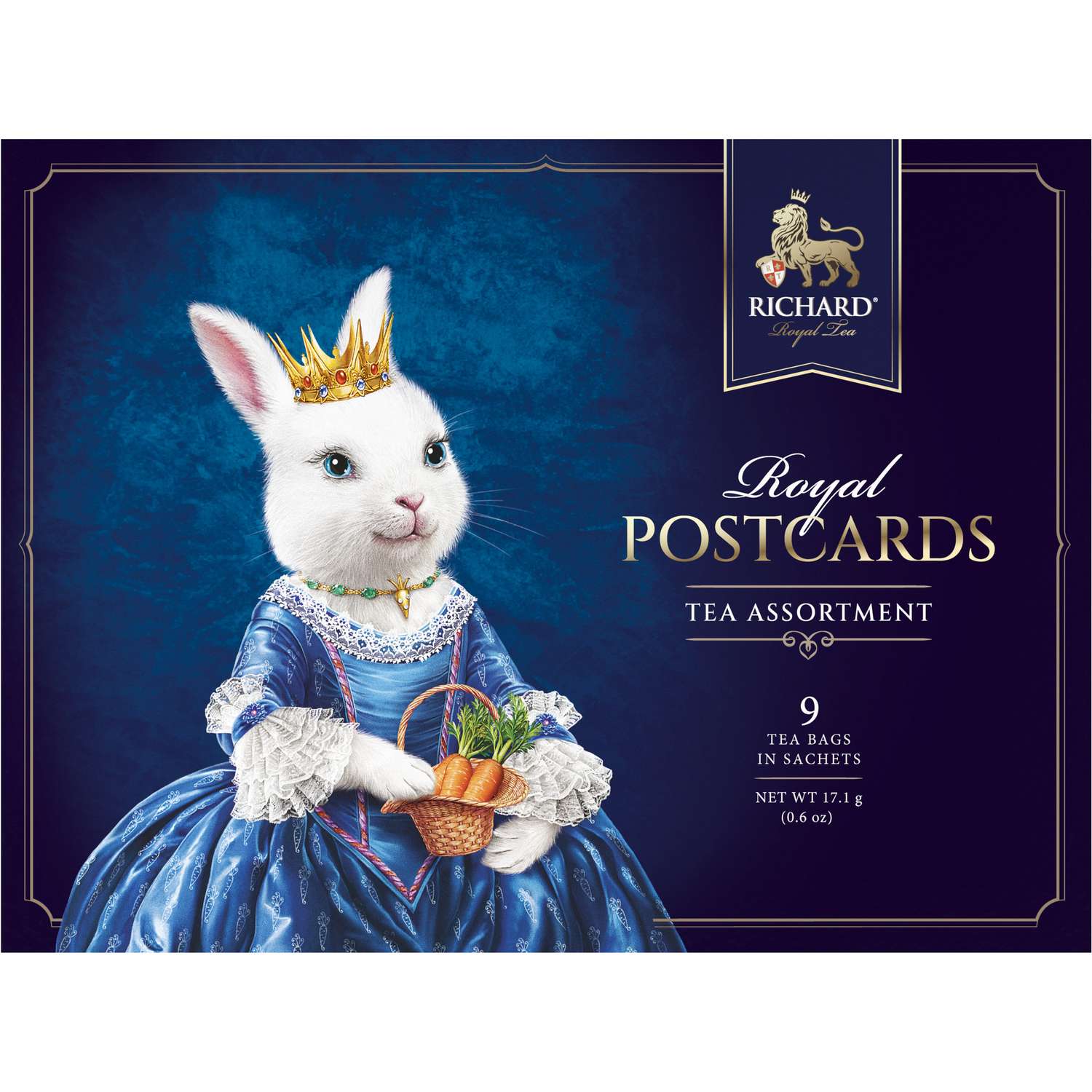 Чайное ассорти Richard Royal Postcards tea assortment к новому году принцесса 9 пакетиков - фото 1