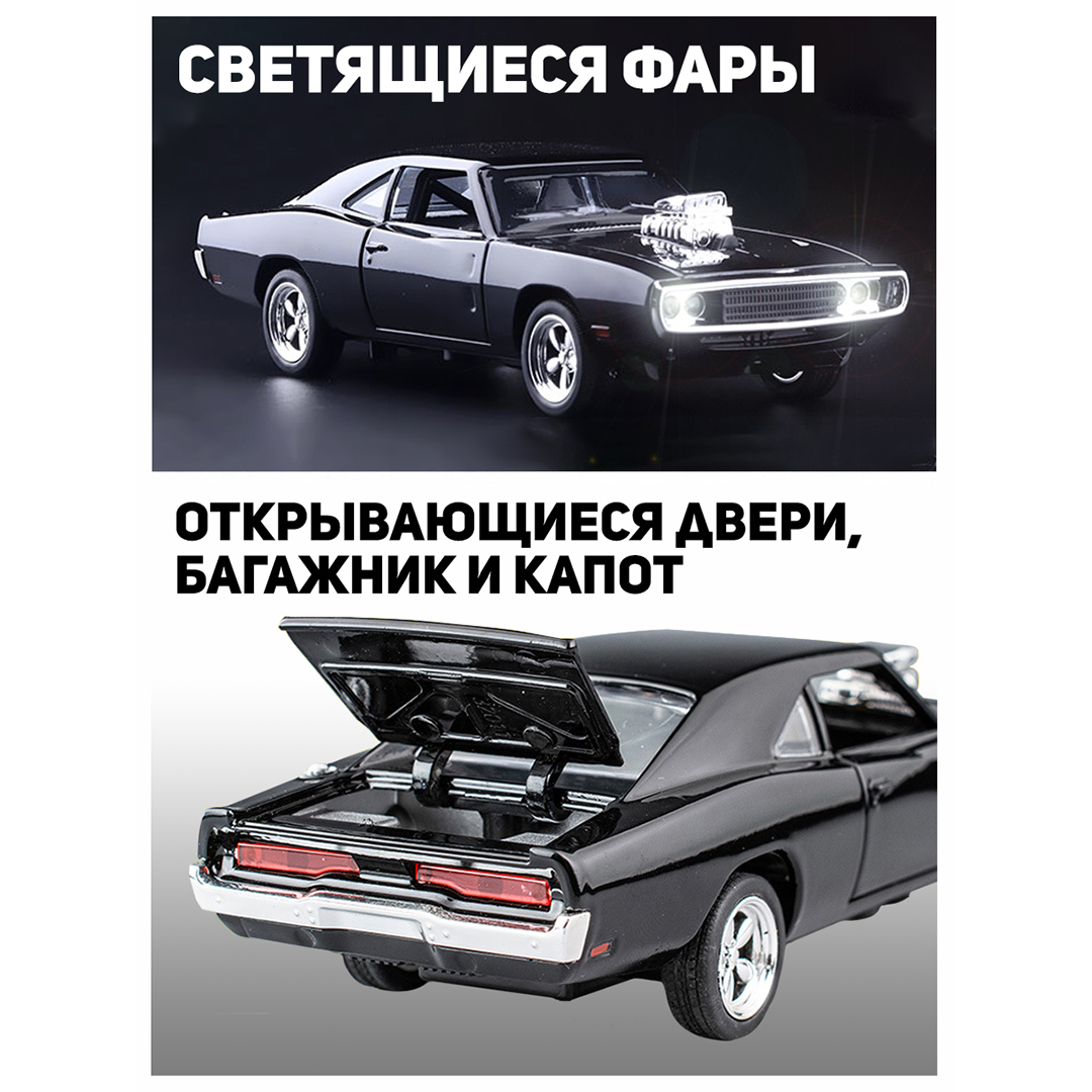 Автомобиль CINLANKIDS 1:32 черный CAR-32011/BLACK - фото 4