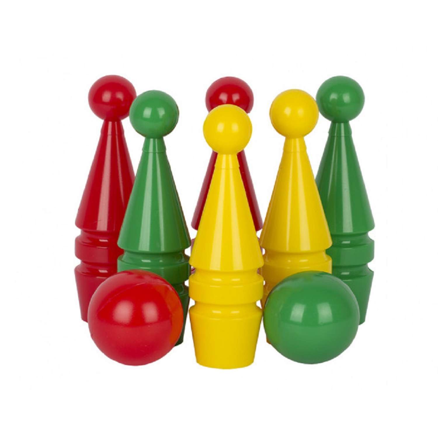 Игровой набор Стром Кегли с шарами 6+2 шт - фото 1