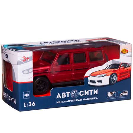 Внедорожник Abtoys АвтоСити 1:36 инерционный красный