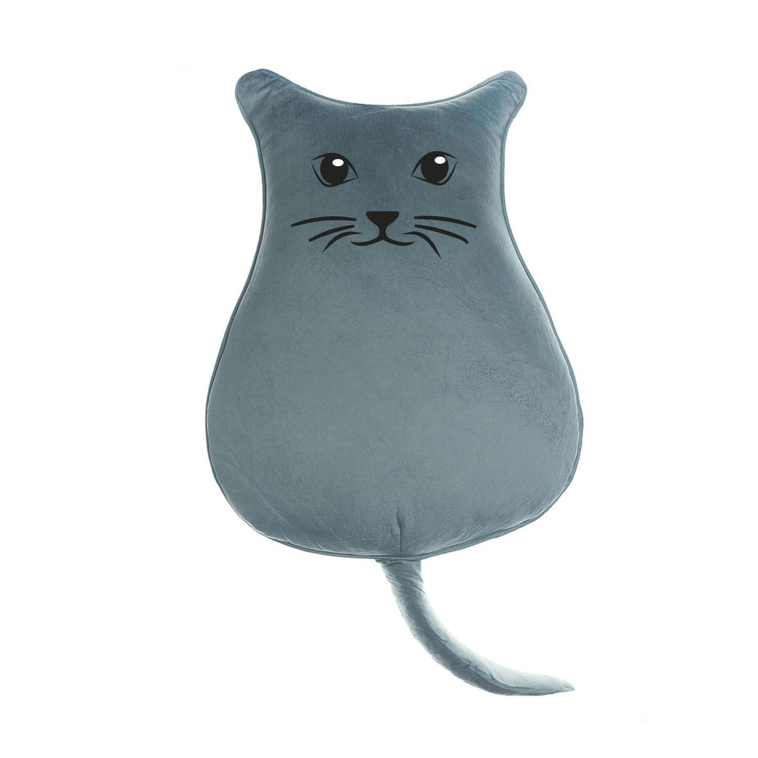 Подушка декоративная Solmax Голубой котик с мордочкой HDQ90320 - фото 1