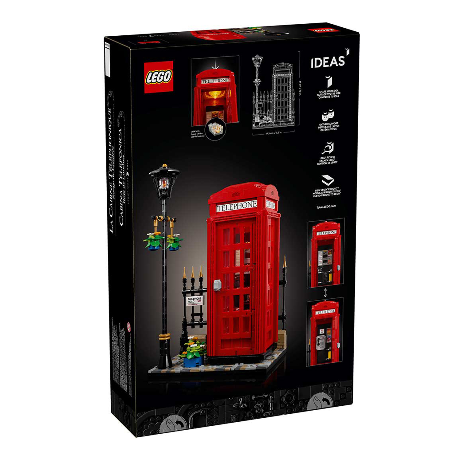 Конструктор детский LEGO Ideas Красная лондонская телефонная будка - фото 10