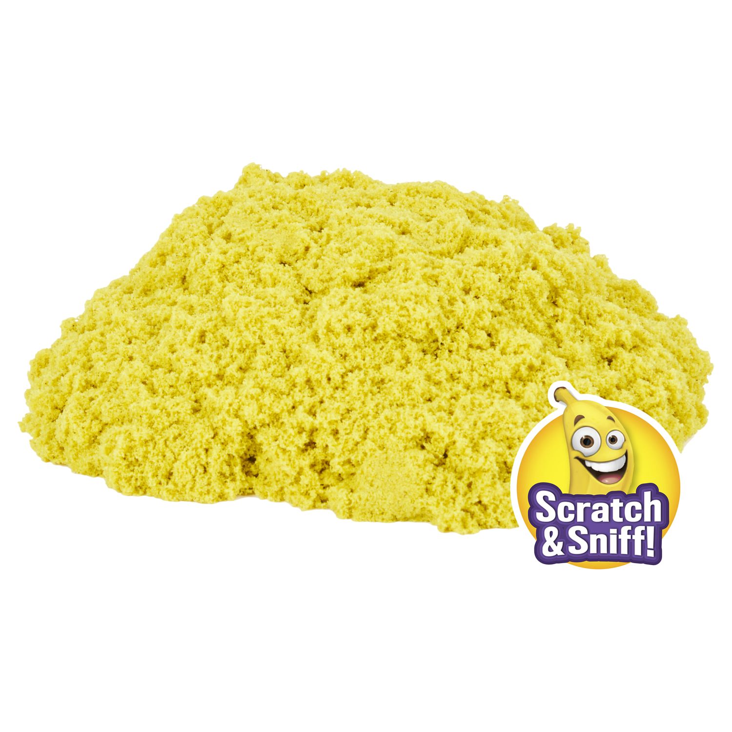 Песок для лепки Kinetic Sand Banana Slipt ароматизированный 227г 6053900/20124652 - фото 2