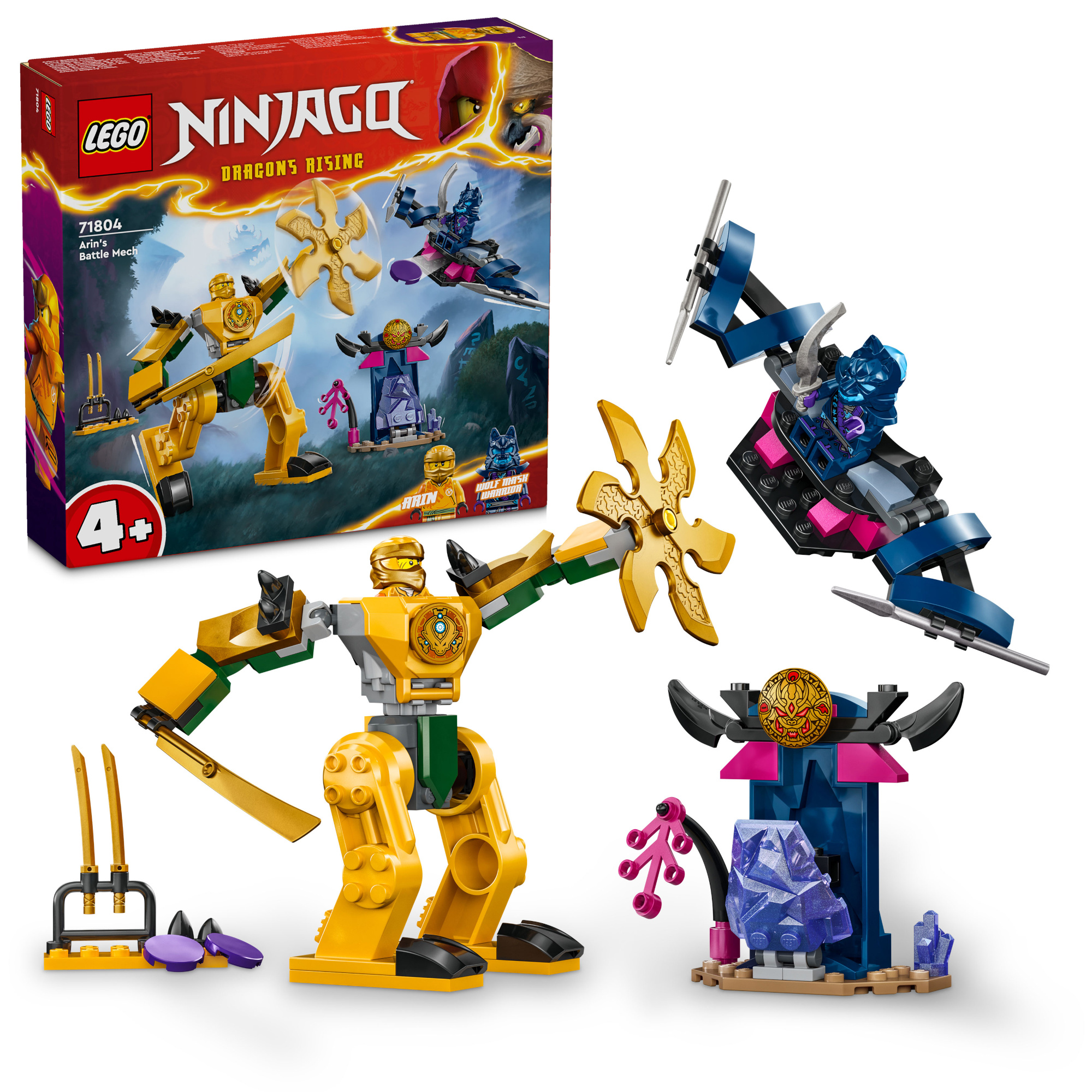 Конструктор LEGO Ninjago Боевой робот Арина 71804 купить по цене 1299 ₽ в  интернет-магазине Детский мир