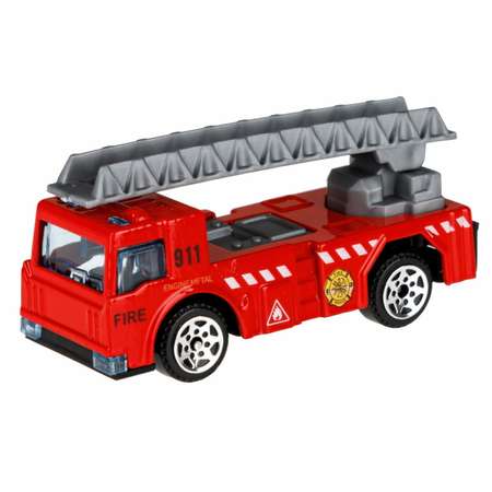 Игровой набор 1TOY Транспаркинг парковка с ящиком Пожарная команда