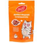 Лакомство для кошек Biff 60г с паштетом из курицы хрустящие подушечки