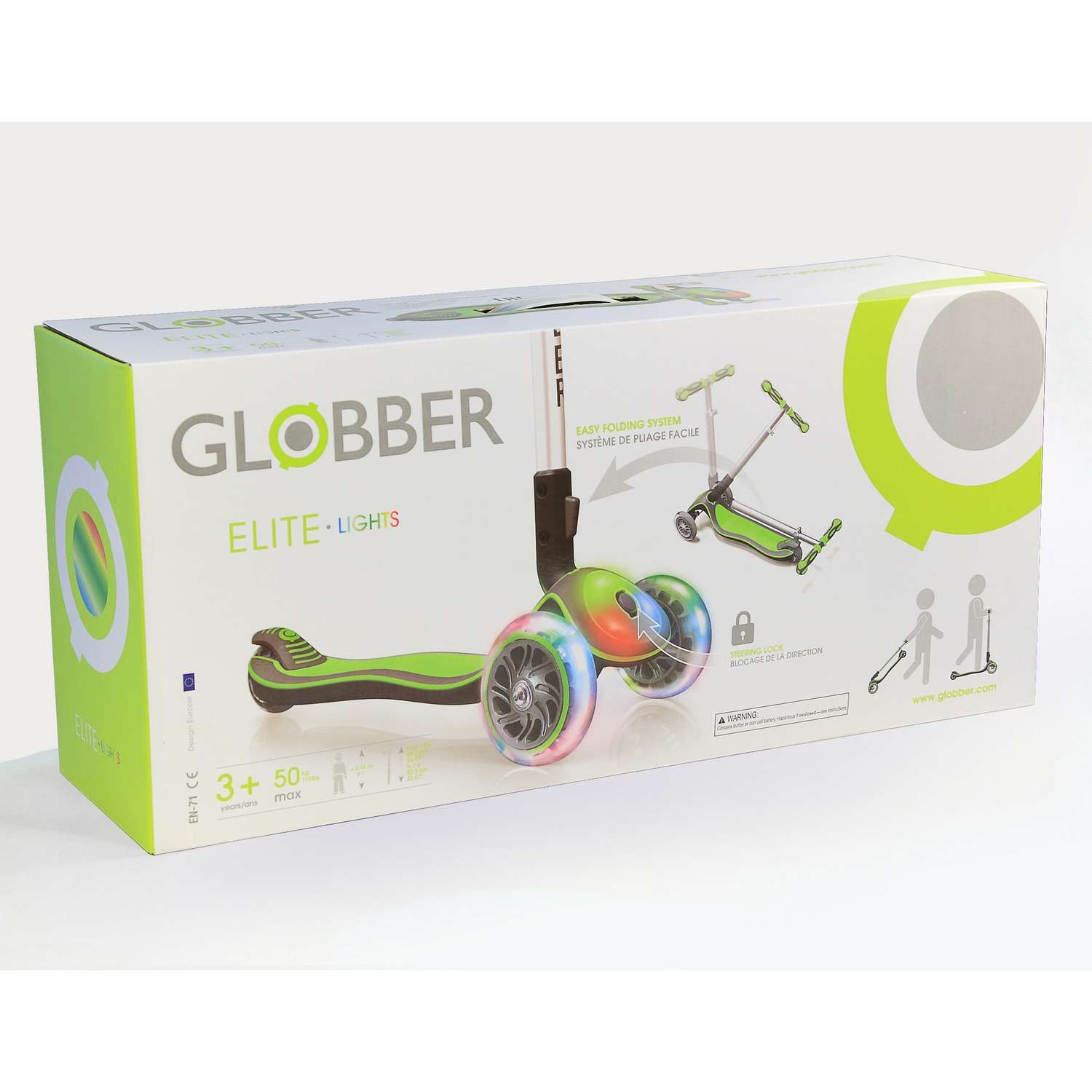 Самокат Globber Elite FL Зеленый - фото 2