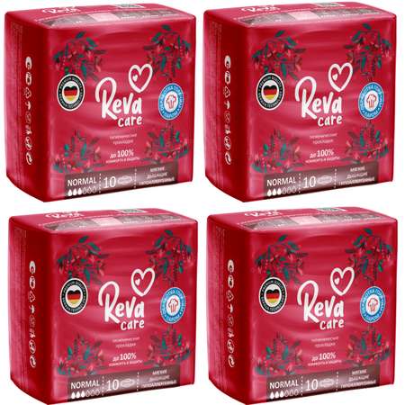 Прокладки гигиенические Reva Care Normal 4 упаковки по 10 шт