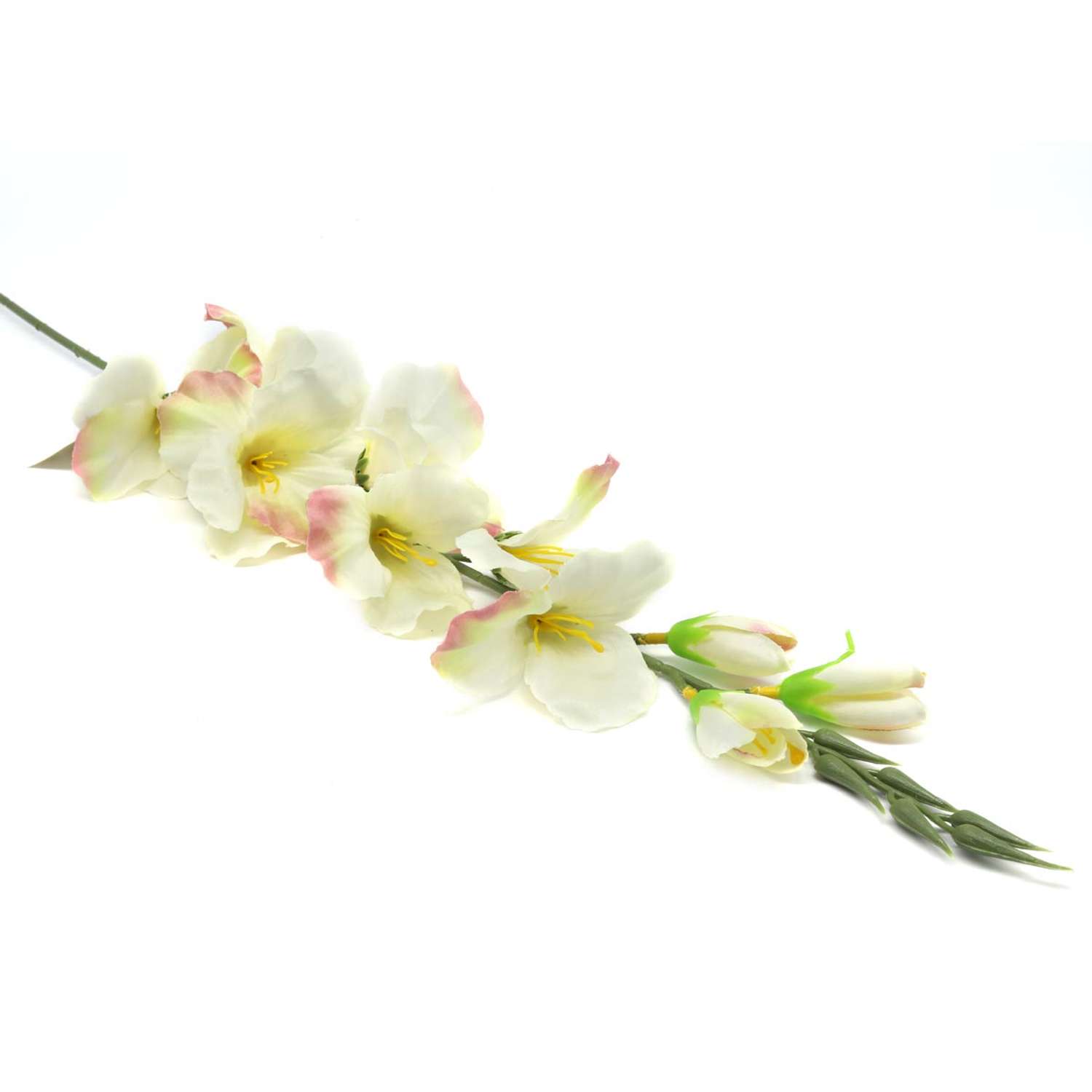 Цветок искусственный Astra Craft Гладиолусы 80 см цвет белый - фото 1