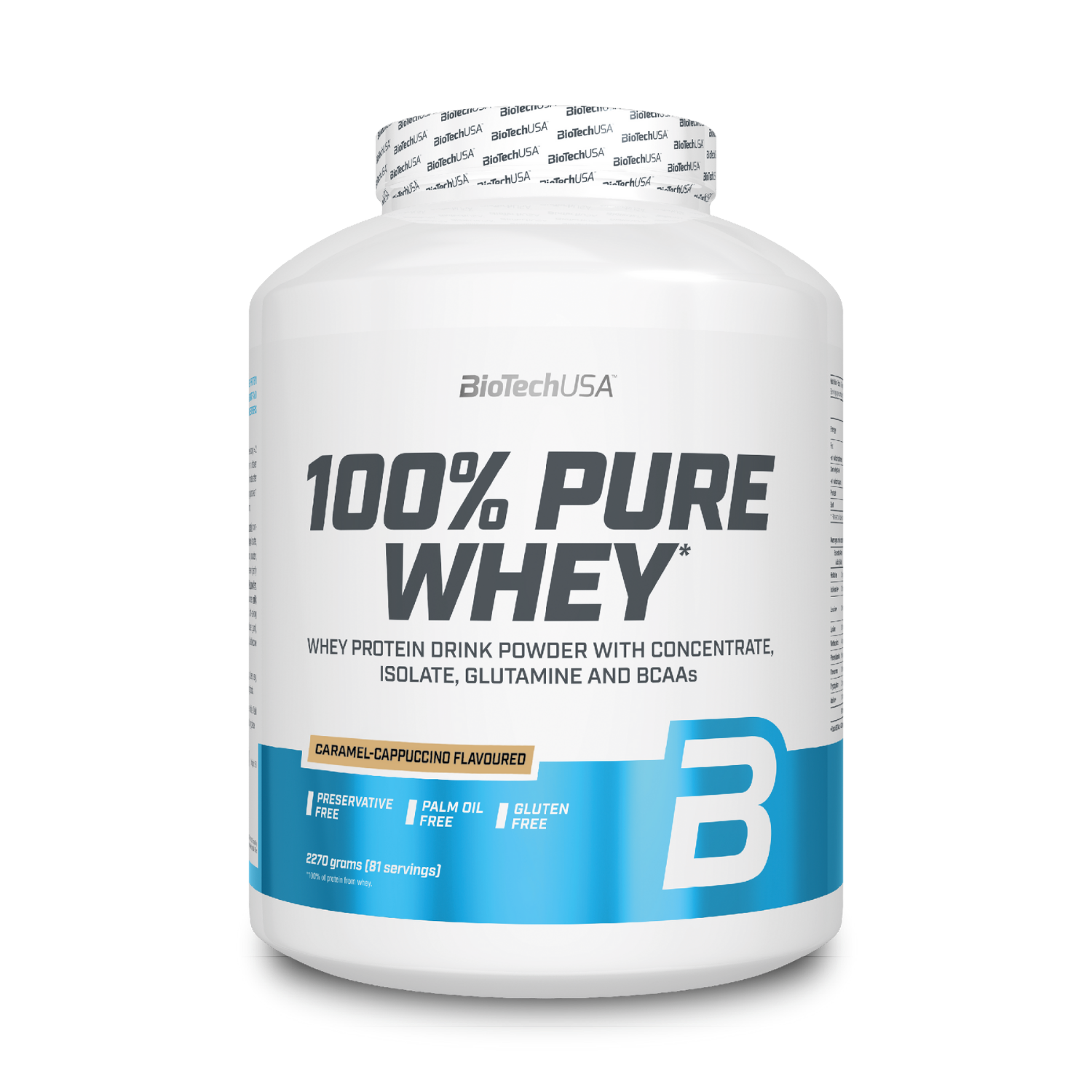 Протеин BiotechUSA 100% Pure Whey 2270 г. Карамель-капучино - фото 1