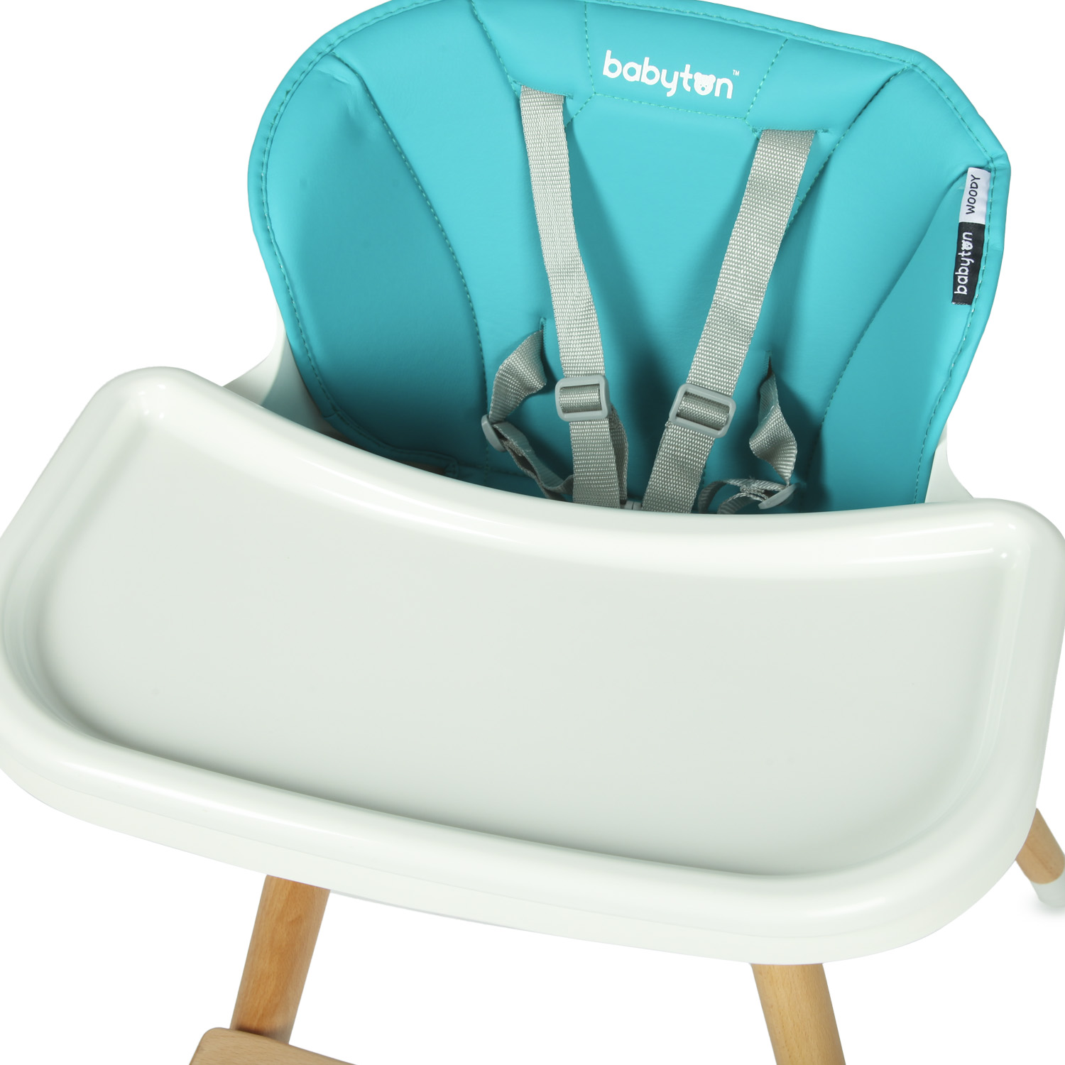 Стул для кормления Babyton Woody Turquoise - фото 9