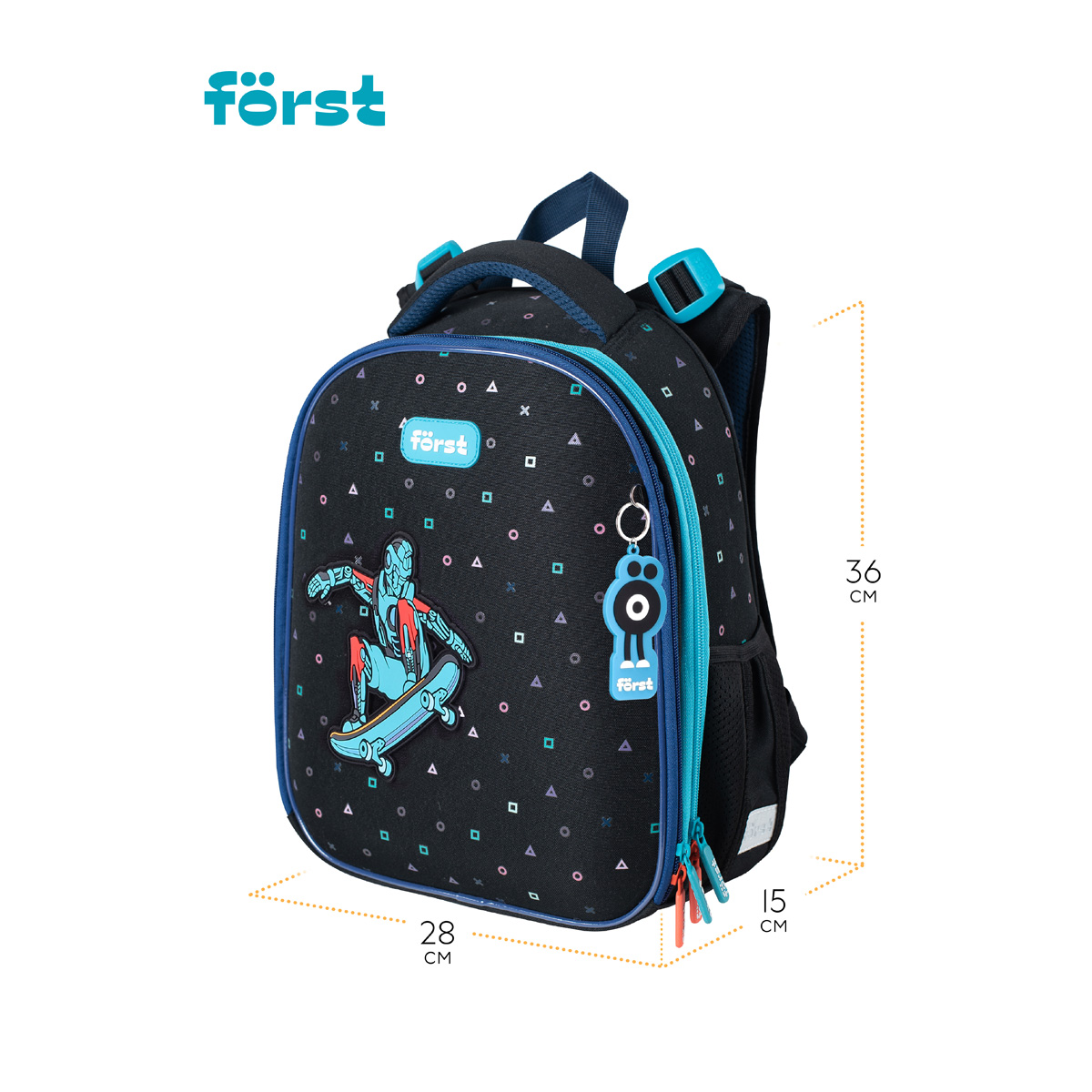 Ранец Forst F-Top Neo skater 36*28*15см 2 отделения 2 кармана анатомическая спинка - фото 3