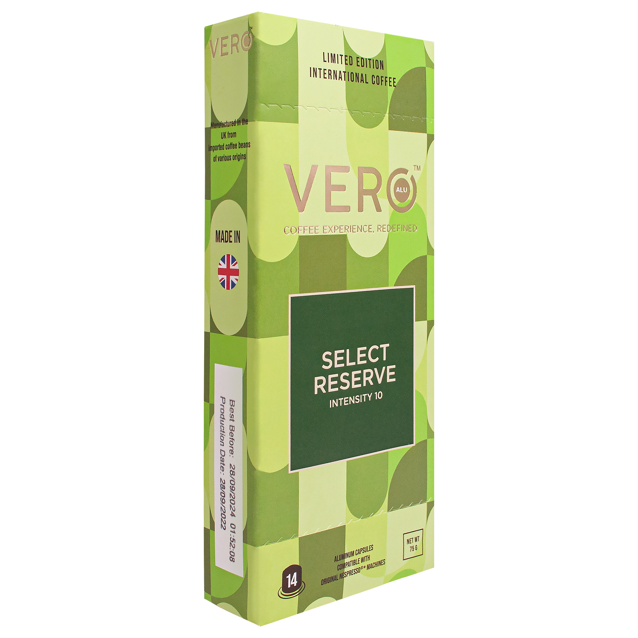 Кофе жареный молотый VERO в алюминиевых капсулах SELECT RESERVE COFFEE 14 шт - фото 2