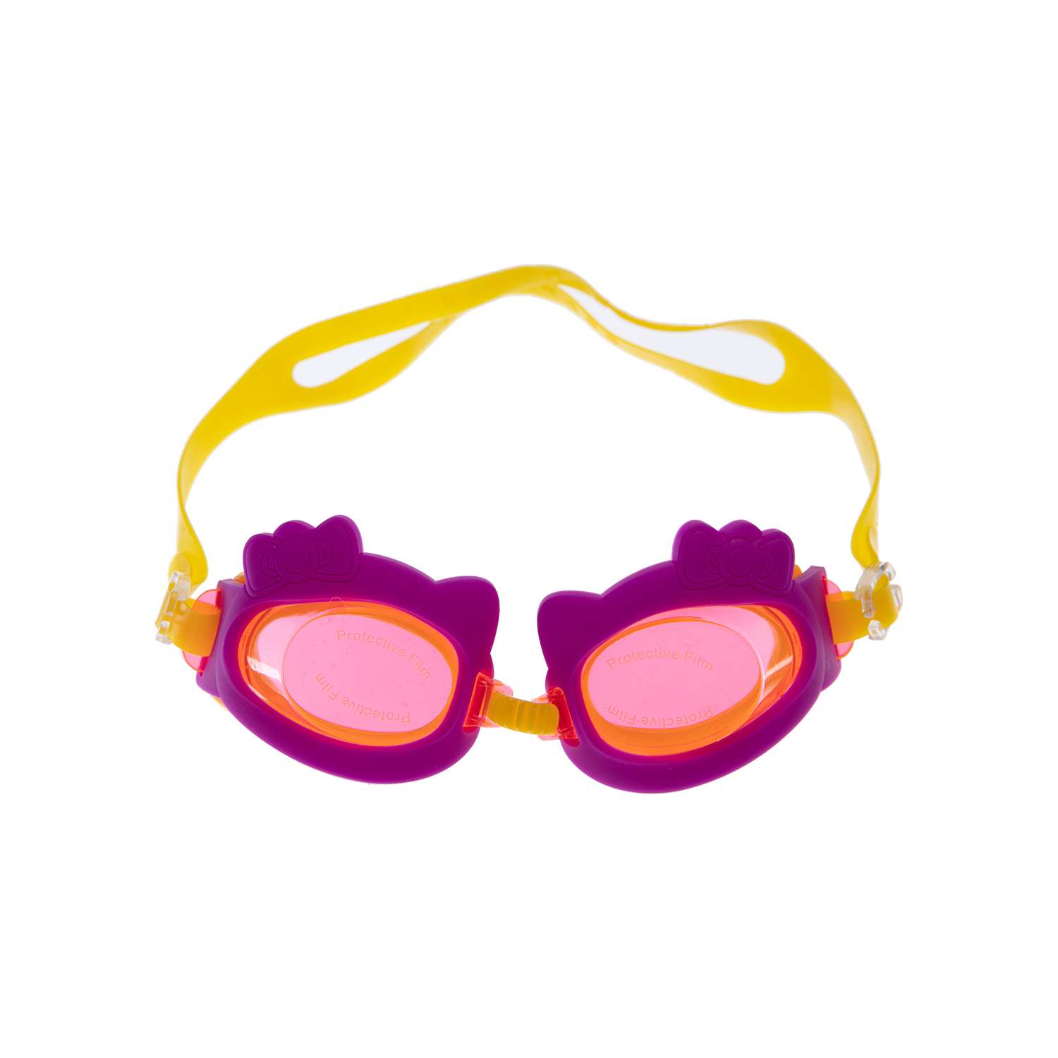 Очки для плавания PlayToday 2-6 лет фиолетово-желтые 12222128 - фото 1