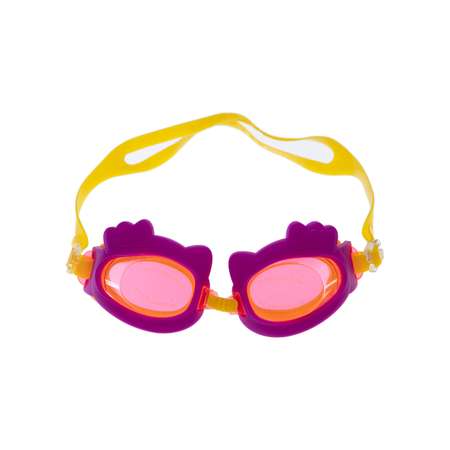 Очки для плавания PlayToday 2-6 лет фиолетово-желтые 12222128