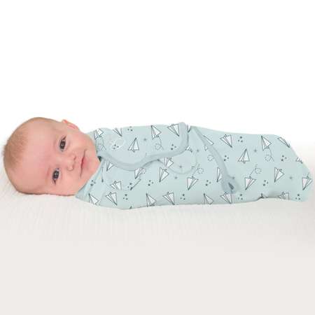 Конверт Summer Infant SwaddleMe Бумажные самолетики на липучке S/M 57800