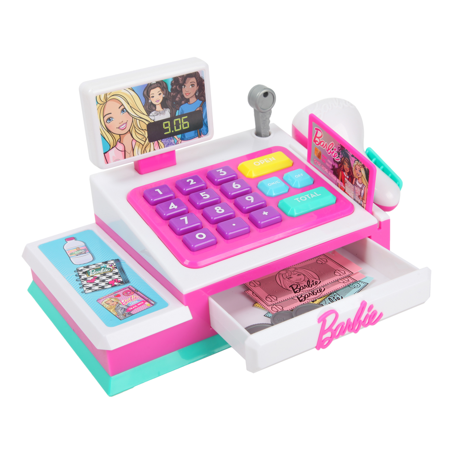 Игрушка Barbie Кассовый аппарат с белым сканером малый 62980 купить по цене  999 ₽ в интернет-магазине Детский мир