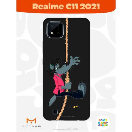 Силиконовый чехол Mcover для смартфона Realme C11 (2021) Союзмультфильм Полет волка