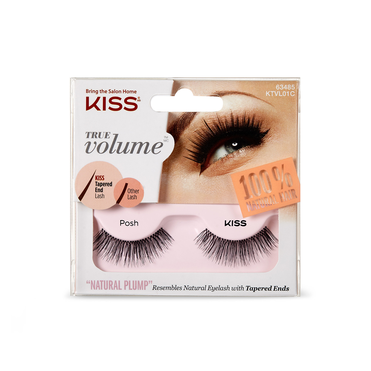 Накладные ресницы Kiss True Volume Lash Posh KTVL01C - фото 1