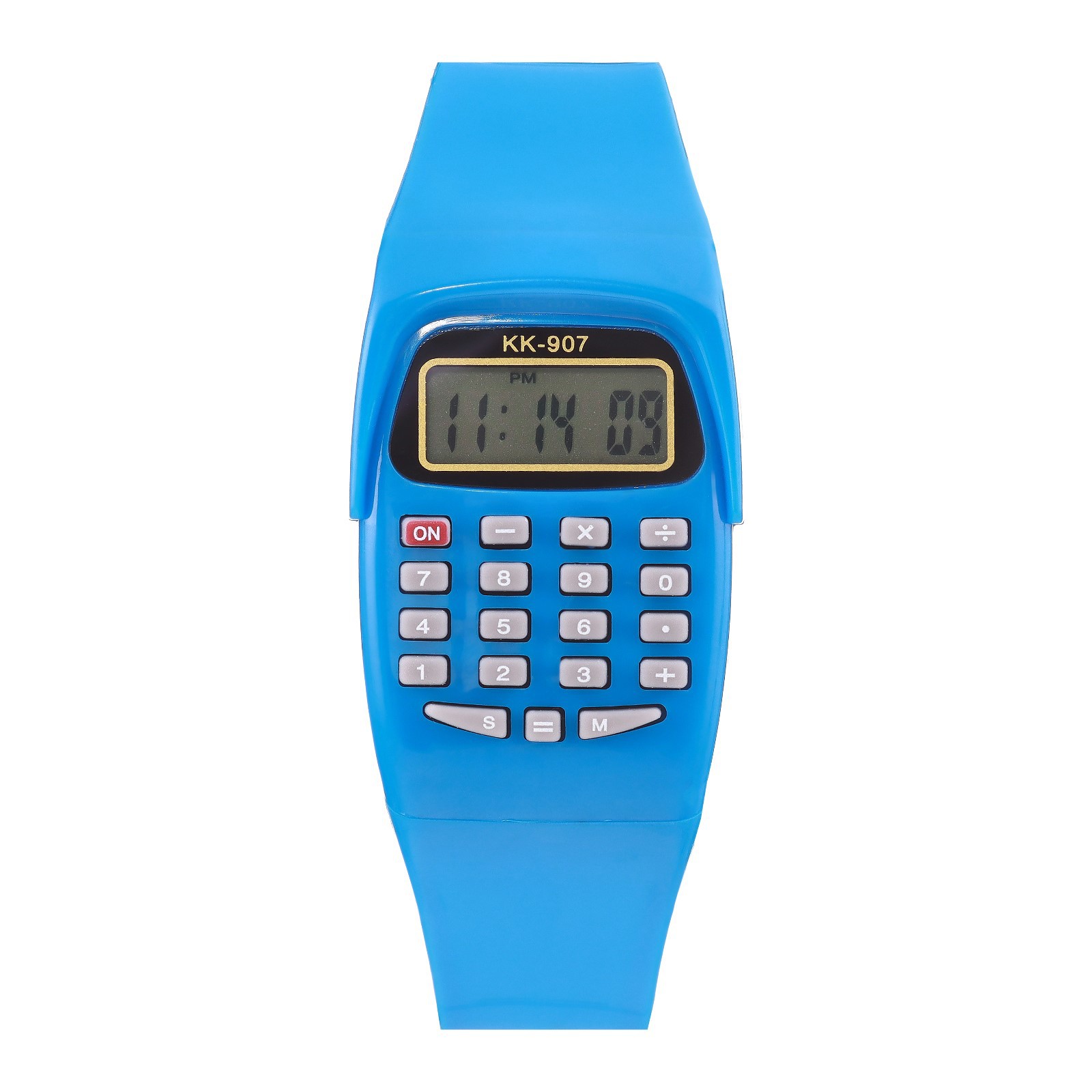 Часы Sima-Land наручные электронные детские с калькулятором ремешок силикон l-21 см синие - фото 1
