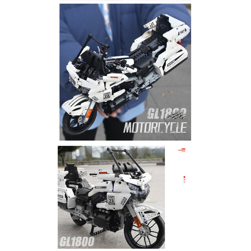 Конструктор Mould King Мотоцикл Honda Gold Wing GL1800. 1328 деталей - фото 5