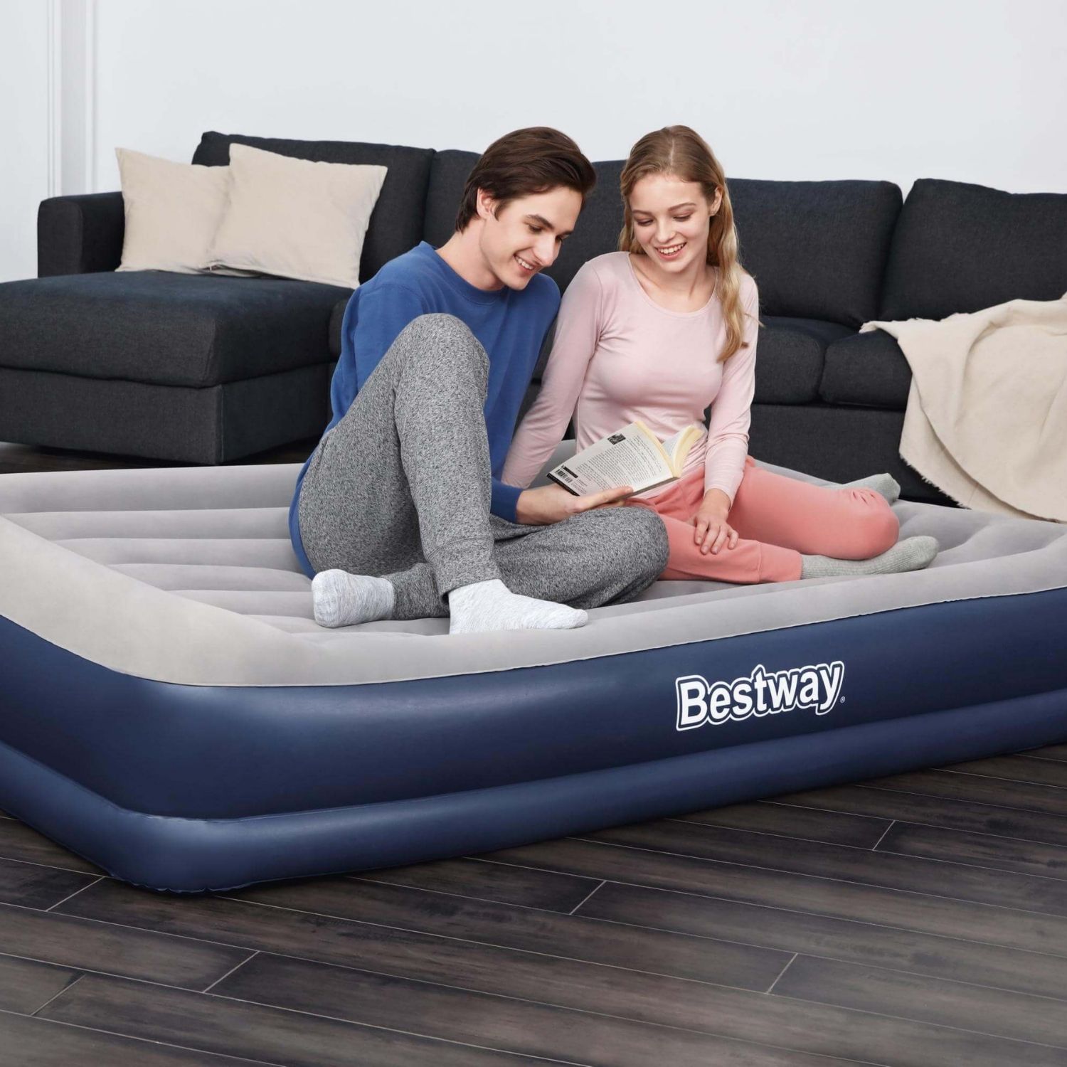 Кровать надувная BESTWAY 203х152х36 см со встроенным насосом - фото 3