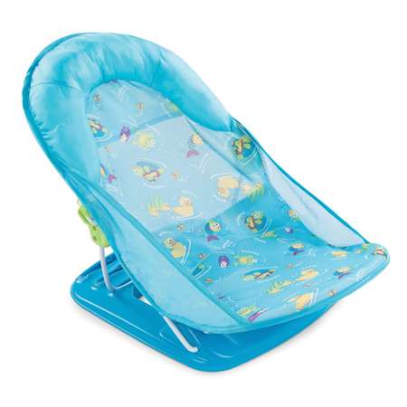 Лежак для купания Summer Infant Deluxe Baby Bather с подголовником Голубой