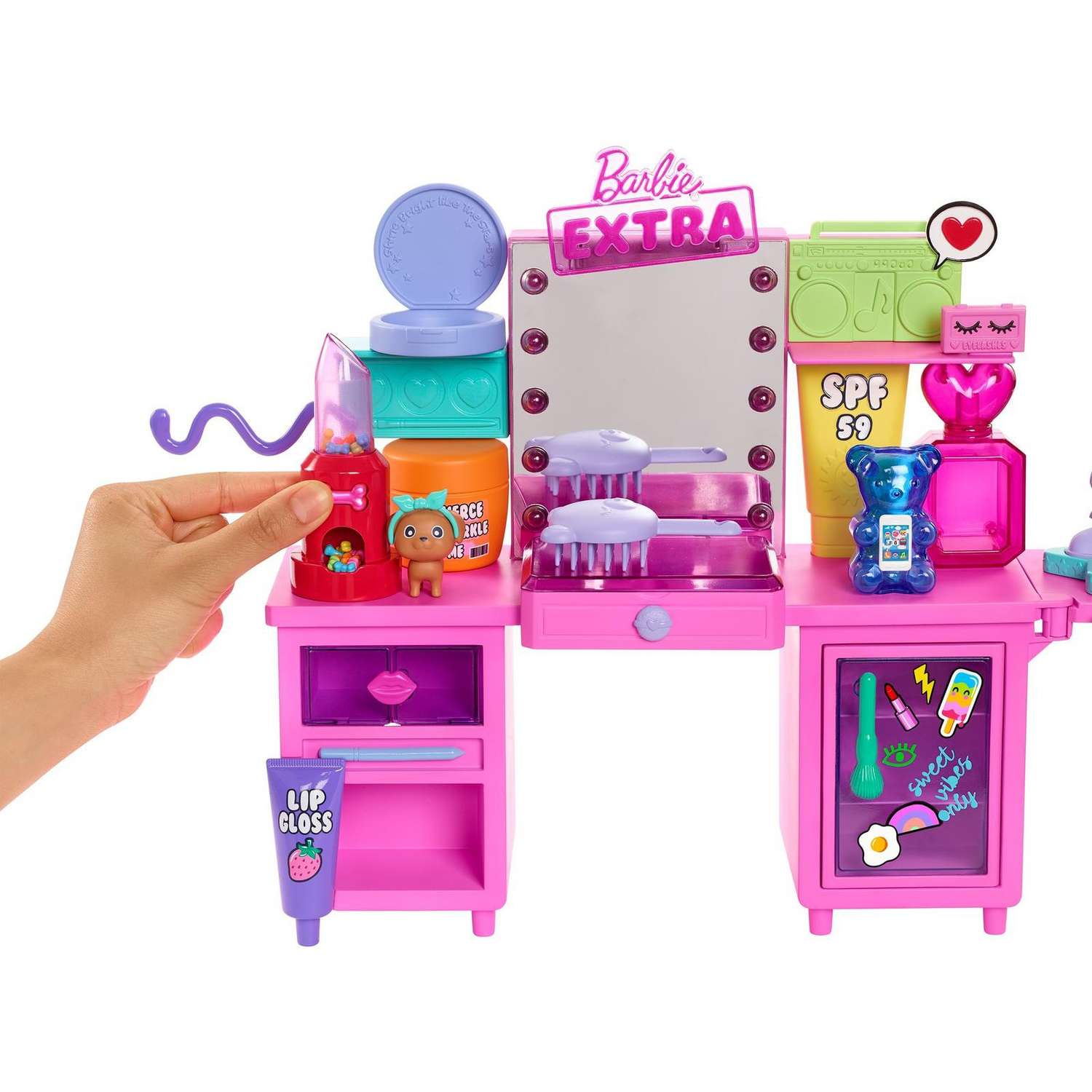 Набор игровой Barbie Экстра Туалетный столик с куклой и аксессуарами GYJ70 GYJ70 - фото 6