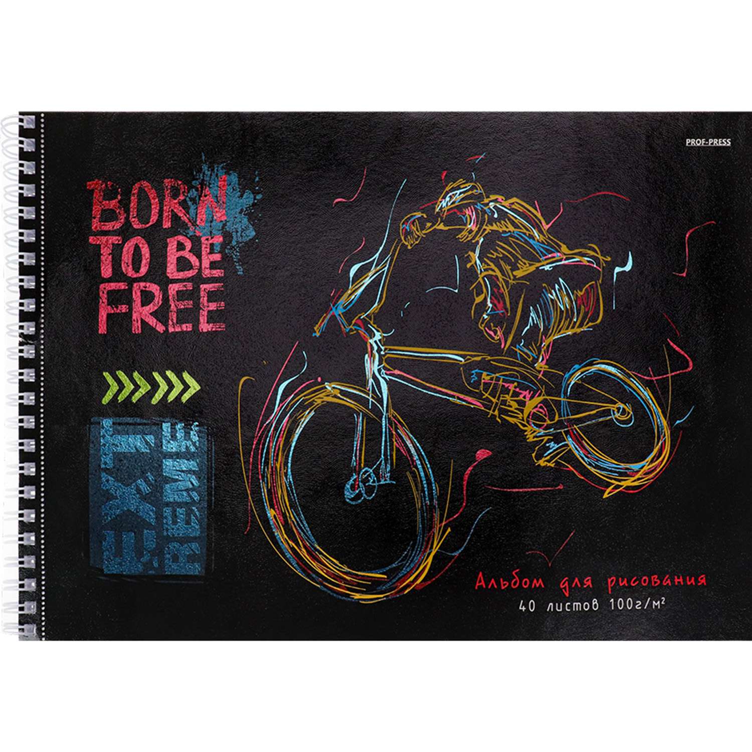 Альбом для рисования Prof-Press велогонщик - фото 1