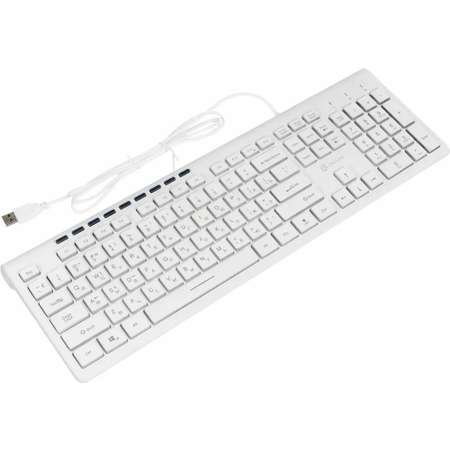 Клавиатура OKLICK 490ML USB белый