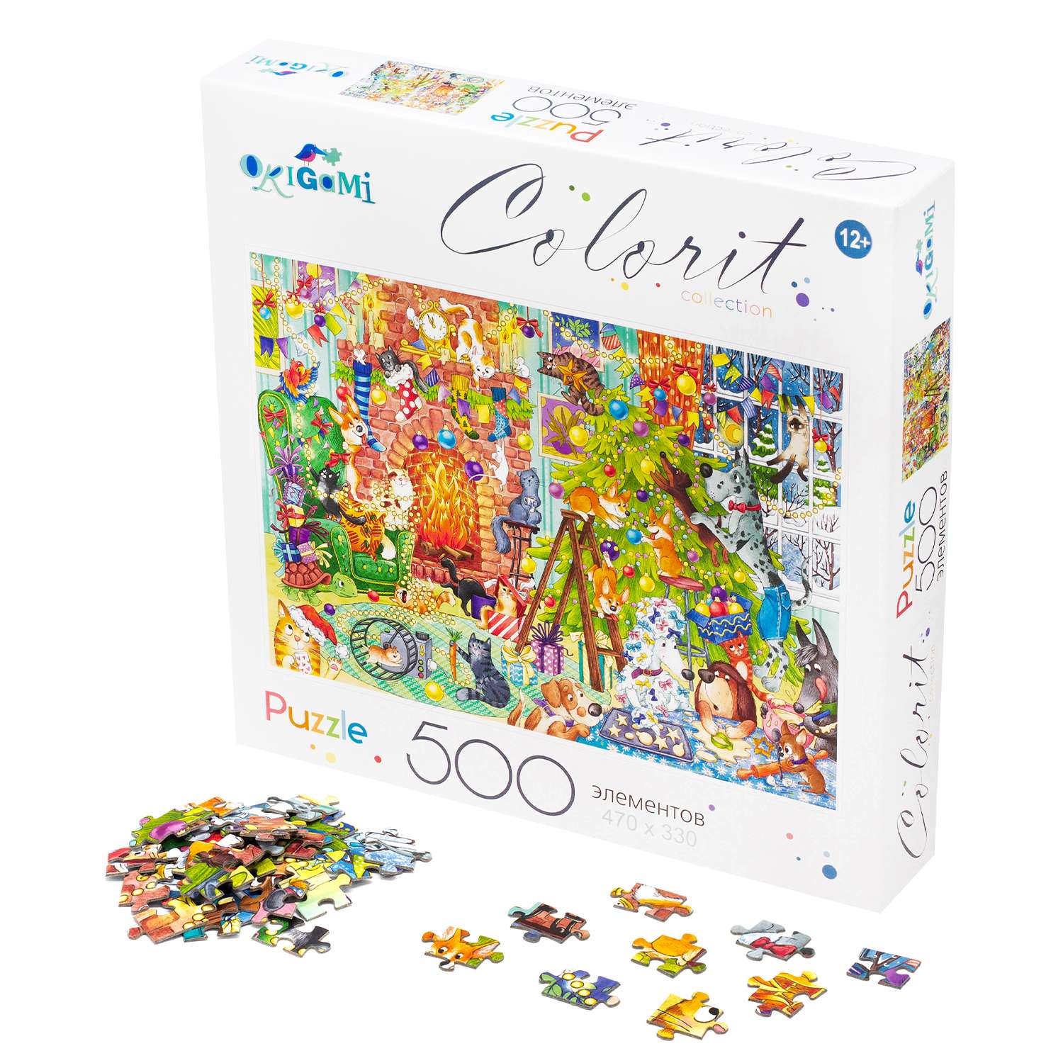 Пазл Origami Colorit Collection 500 элементов Праздник к нам приходит 08259 - фото 4