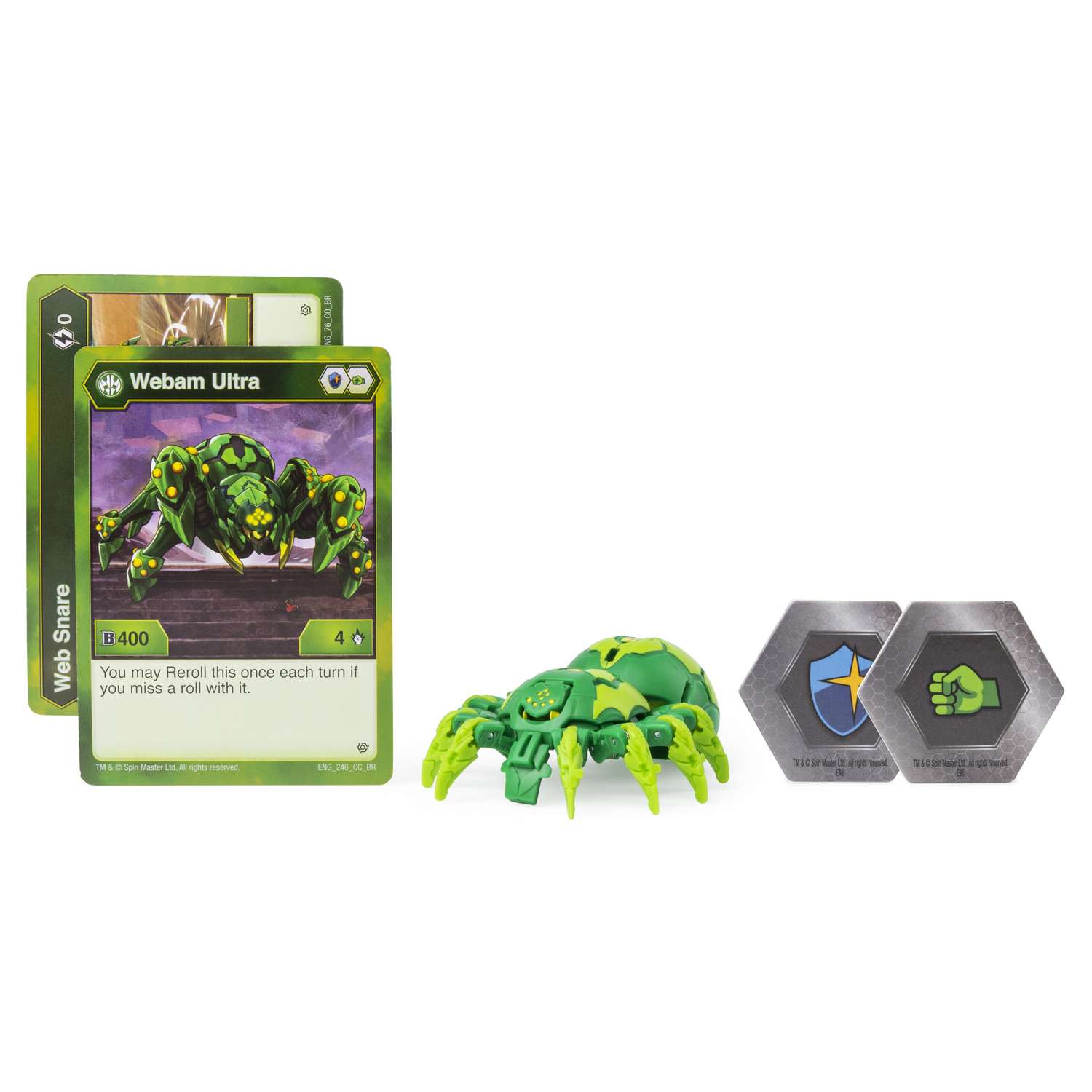 Фигурка-трансформер Bakugan Ультра Spider Green 6045146/20109039 - фото 1