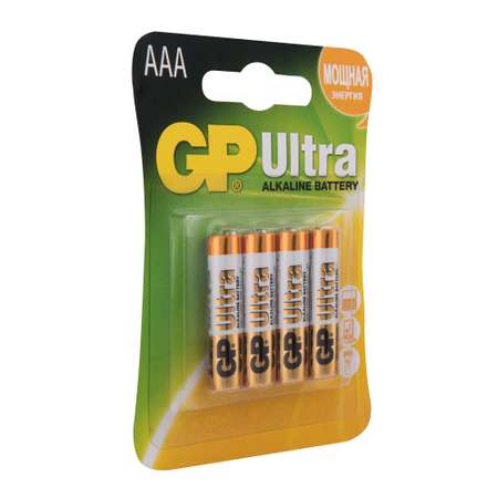 Батарейки GP Ultra AAA 4шт GP 24AU-U4 Ultra 40/320