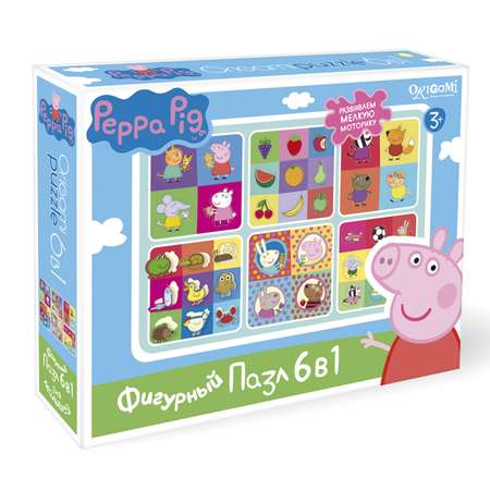 Пазл 6в1 ORIGAMI Peppa Pig в ассортименте