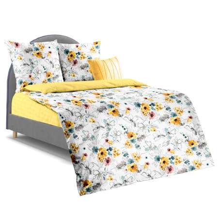 Комплект постельного белья ГК Лидертекс Николь поплин 1.5 спальный 4 предмета