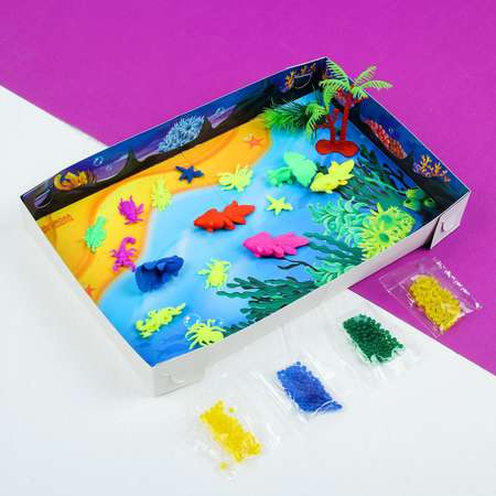Тактильная Школа Талантов коробочка «Создай свой океанариум» с растущими игрушками