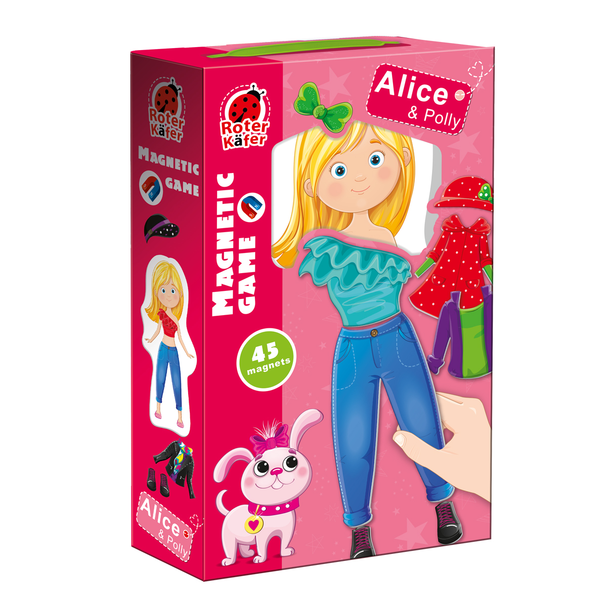 Магнитная игра Roter Kafer кукла-одевашка Alice and Polly - фото 6